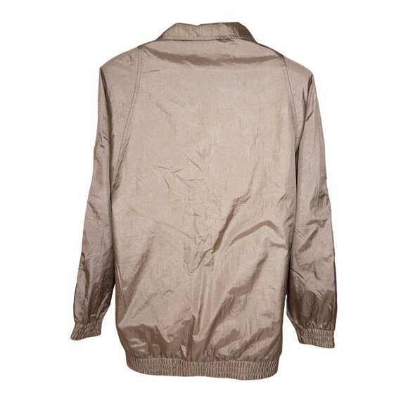 Vintage Haband Womens Medium Lightweight Nylon Jacket Pockets Snap Closure - Picture 3 of 5